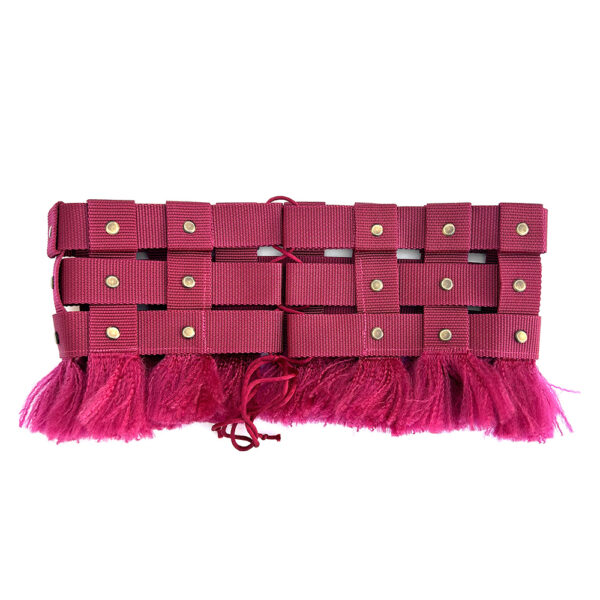 Ceinture Elena - Rose Fushia Rivets Or – Image 2